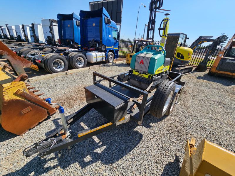 2023 AMMANN ARW65 1TON WALK BEHIND ROLLER AND TRAILER