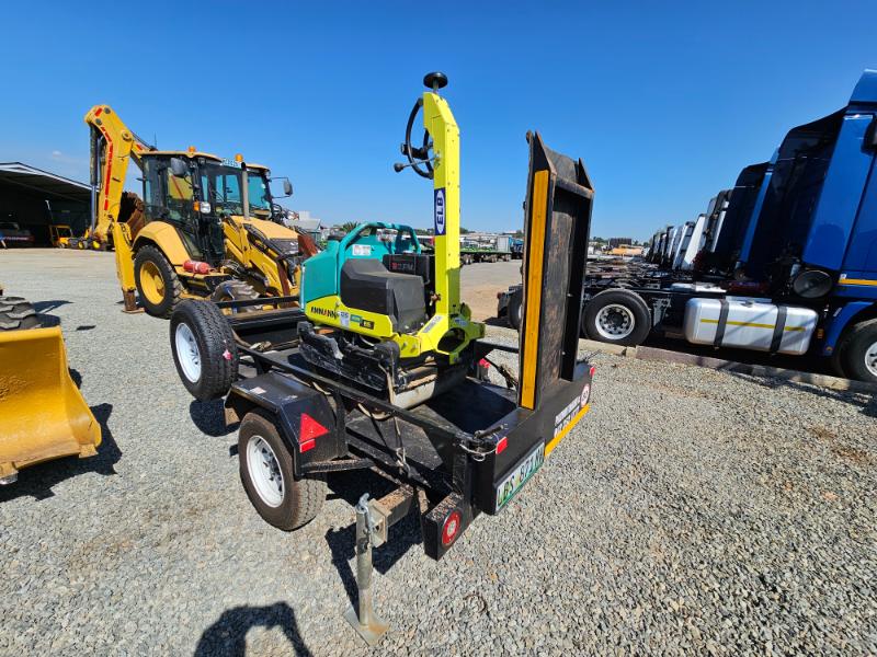 2023 AMMANN ARW65 1TON WALK BEHIND ROLLER AND TRAILER