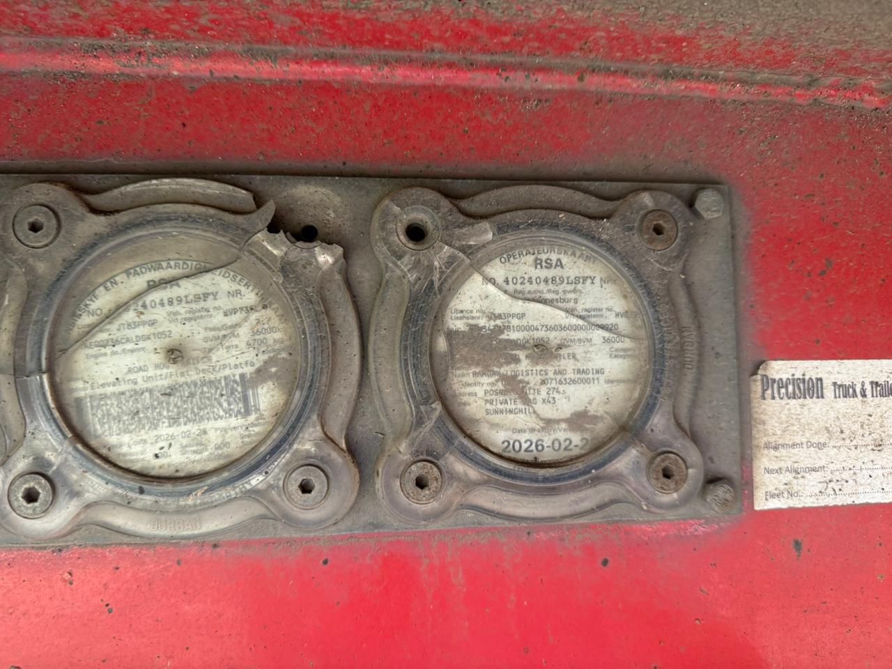 2020 ROADHOG SUPER LINK FLAT DECK TRAILER (SN5839)