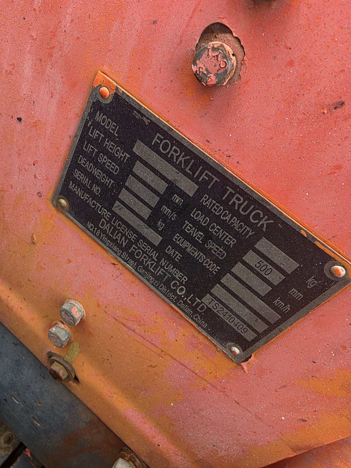 USED DALIAN 2.5 TON FORKLIFT (IR186)