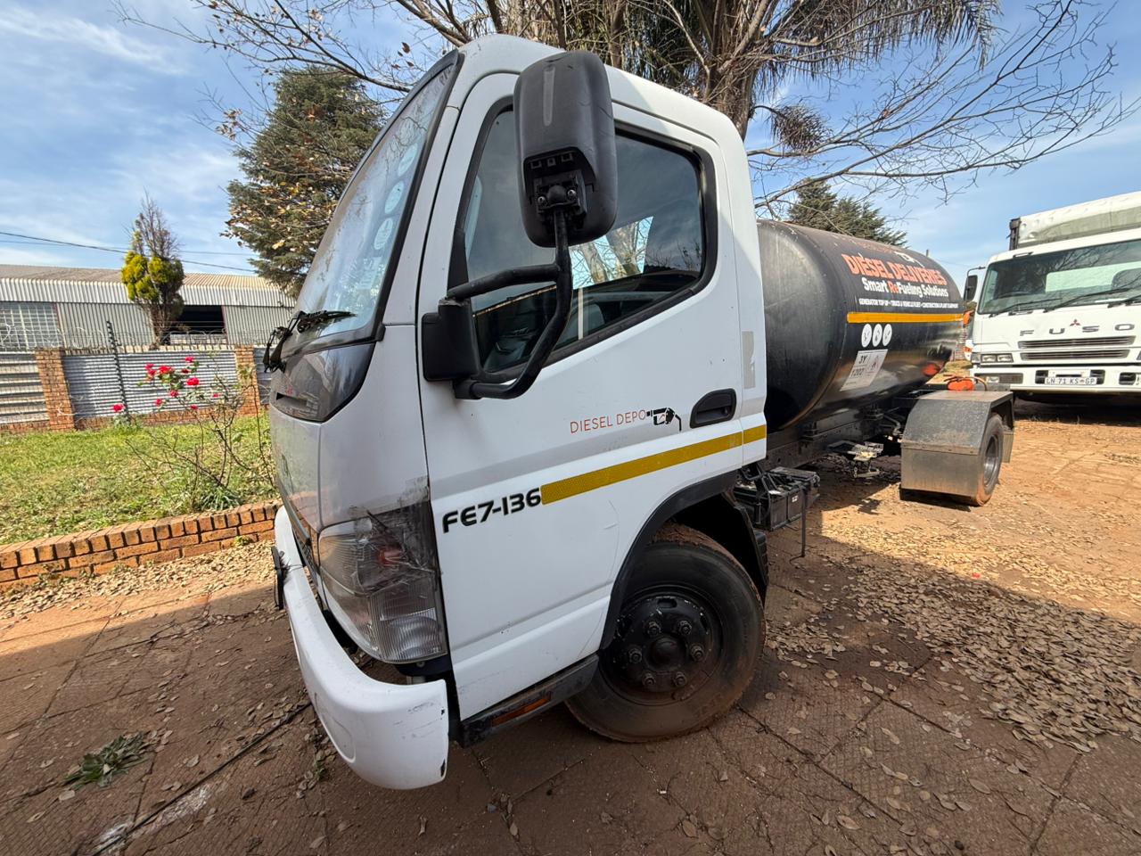 2008 FUSO CANTER FE7-136 AND DIESEL TANK TRUCK (PCS929)