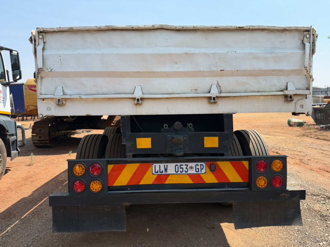 USED HOME BUILT DOUBLE AXLE WITH DROPSIDE TRAILER (CB239)