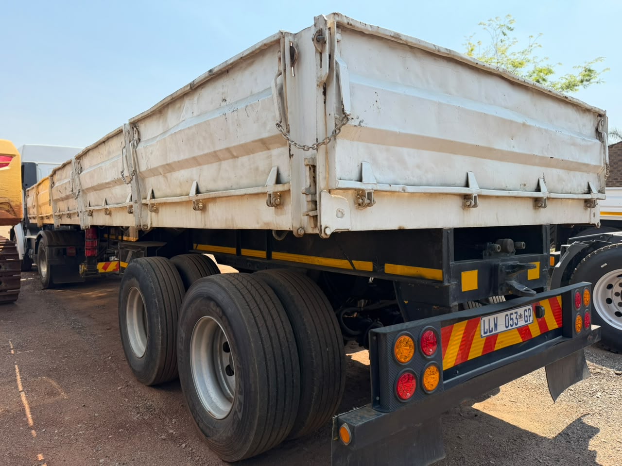 USED HOME BUILT DOUBLE AXLE WITH DROPSIDE TRAILER (CB239)