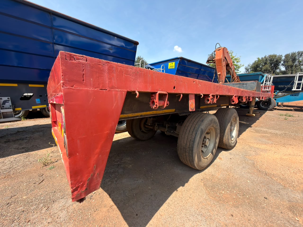 USED HOME BUILT DOUBLE AXLE WITH BRICK CRANE (S001864A)